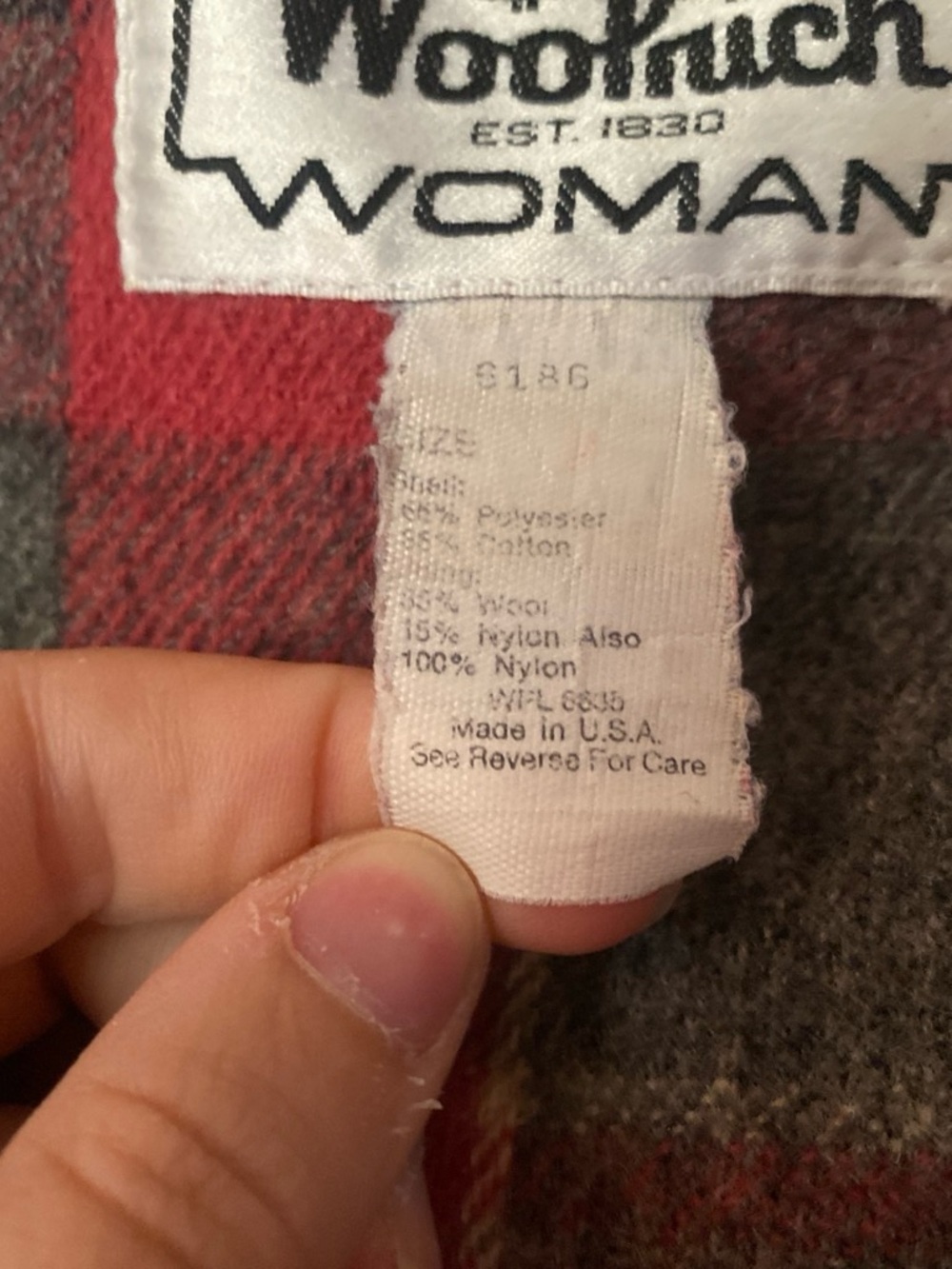 Woolrich Women's Pink Vintage Hooded Utility Jacket Flannel Interior - Picture 7 of 8